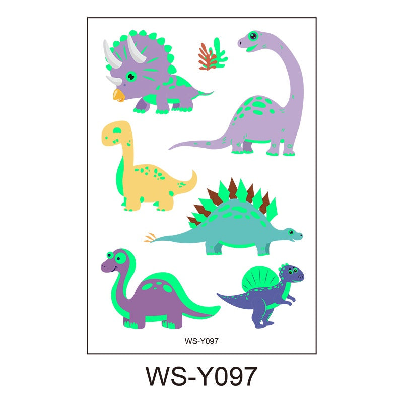 Dino Decoration Temp Tattoo Birthday Party Sticker