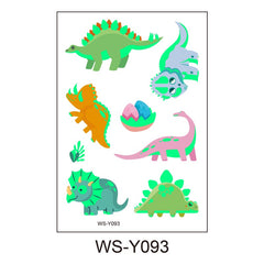 Dino Decoration Temp Tattoo Birthday Party Sticker