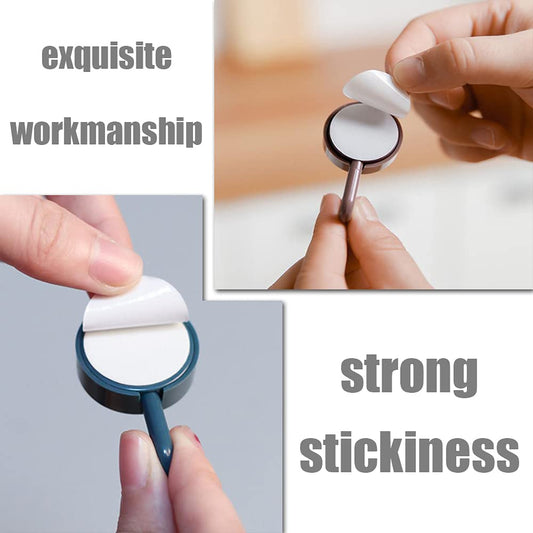 10pcs Self Adhesive Wall Hooks Can Hang Hats Keys Scarves