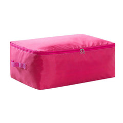 Solid Zipper Storage Bag Versatile Organizer Portable Container For Wardrobe