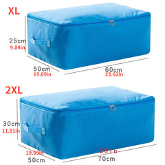 Solid Zipper Storage Bag Versatile Organizer Portable Container For Wardrobe