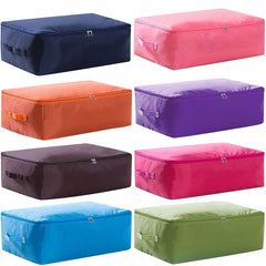 Solid Zipper Storage Bag Versatile Organizer Portable Container For Wardrobe