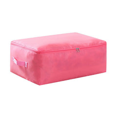 Solid Zipper Storage Bag Versatile Organizer Portable Container For Wardrobe