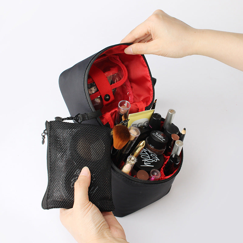 Solid Zipper Makeup Brush Storage Bag Lightweight Versatile Makeup Bag