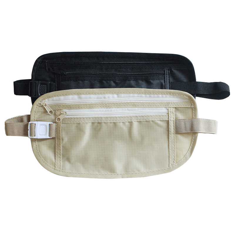 Outdoor Close fitting Sports Waist Bag Waterproof Anti theft Invisible