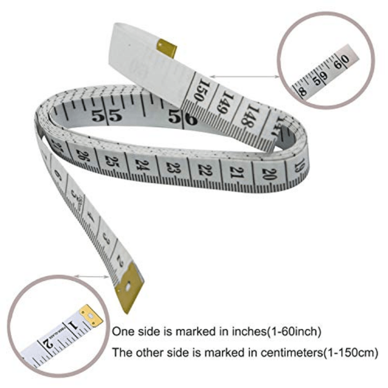 Soft Tape Measure Double Scale Body Sewing Ruler Weight Loss Medical Tailor