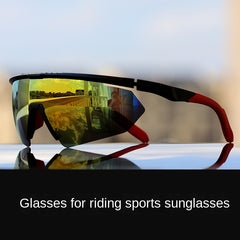 Outdoor Cycling Sports Sunglasses Colorful Film One piece Sunglasses