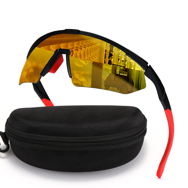 Outdoor Cycling Sports Sunglasses Colorful Film One piece Sunglasses