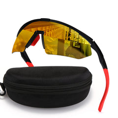 Outdoor Cycling Sports Sunglasses Colorful Film One piece Sunglasses