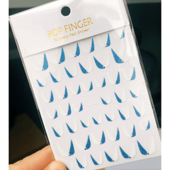 French Nail Art Sticker 3D Self Adhesive Decals V Shape Nail Guides