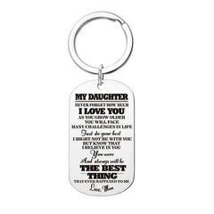 Metal Keychain For Daughter Son Birthday Gift For Teens Boys Girls