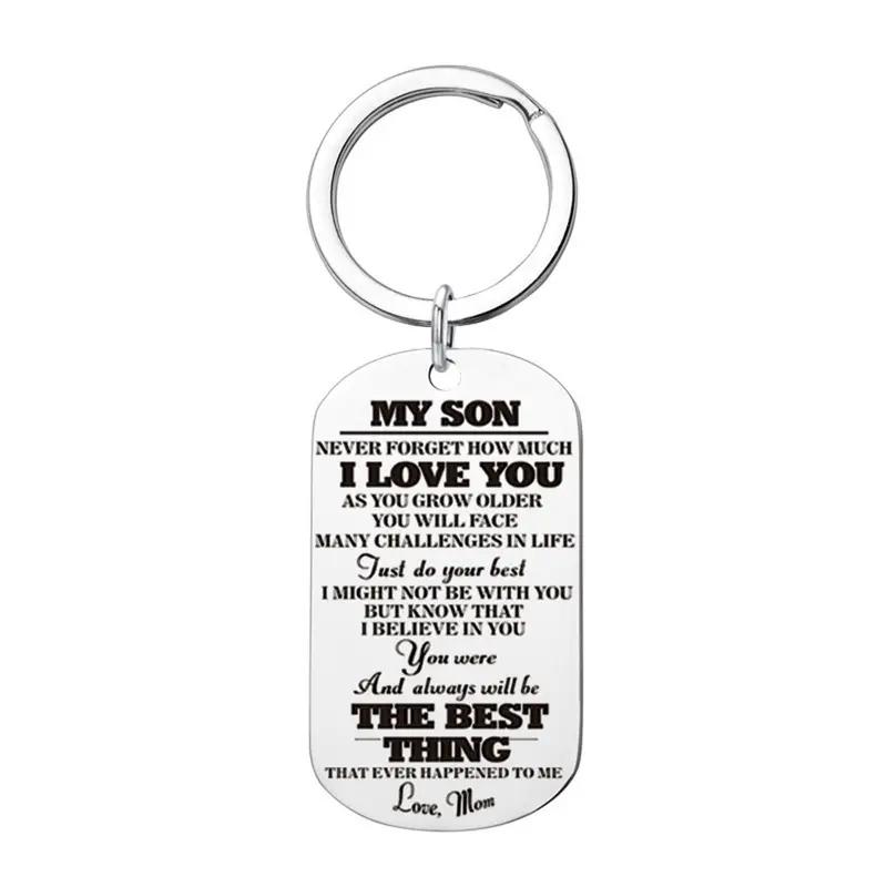 Metal Keychain For Daughter Son Birthday Gift For Teens Boys Girls