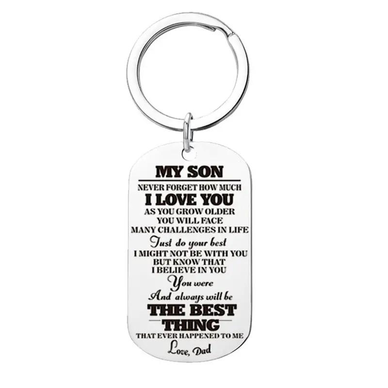Metal Keychain For Daughter Son Birthday Gift For Teens Boys Girls