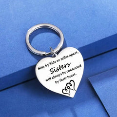 Heart Shaped Keyring Perfect Sister Gift for Christmas Birthday or Graduation