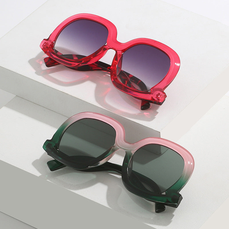 Y2K Large Square Sunglasses Beach Party UV400