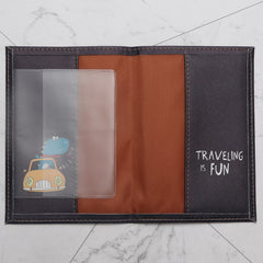Dino Croc Passport Leather Cover