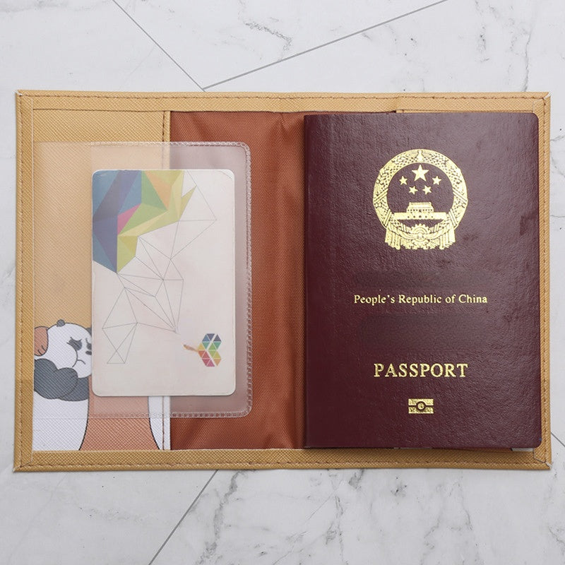 Dino Croc Passport Leather Cover