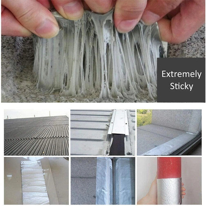 Waterproof Aluminum Foil Butyl Tape High Temp Resistance