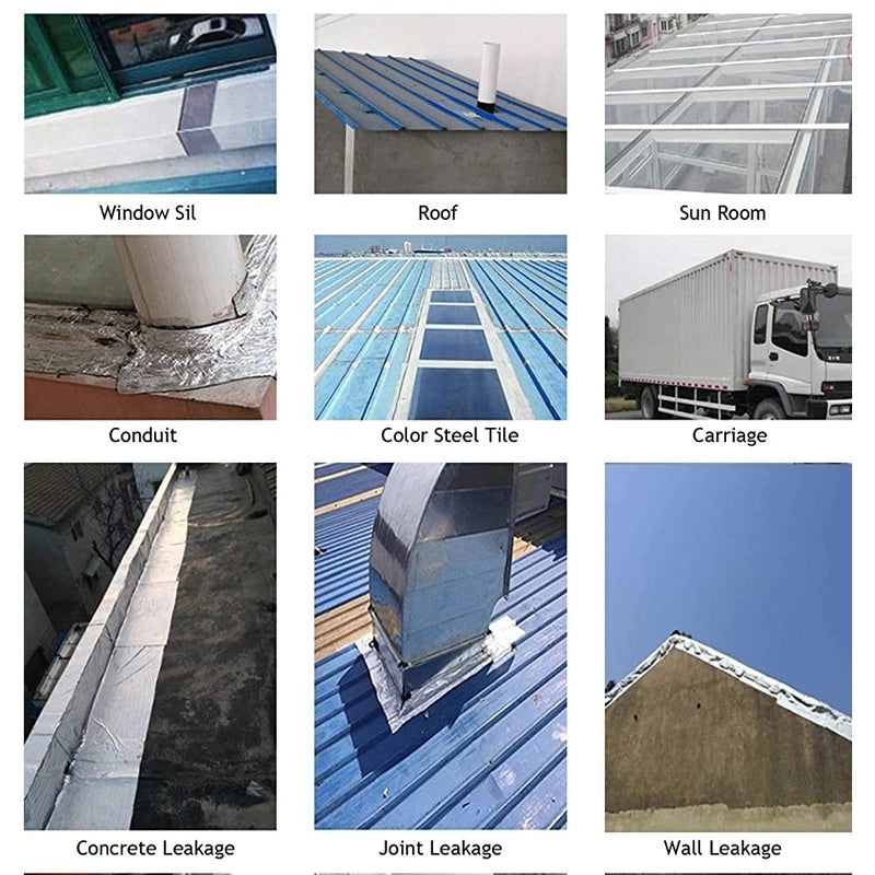 Waterproof Aluminum Foil Butyl Tape High Temp Resistance