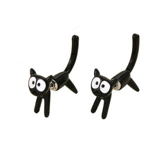 Cartoon Cat Stud Earrings for Girls