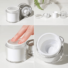 Refillable Airless Pump Jars for Lotions and Creams