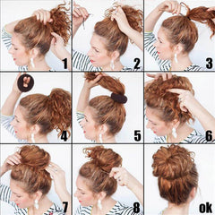 3pcs Foam Sponge Bun Maker Hair Accessory Hair Styler Hair Ropes