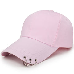 Hip Hop Men's Baseball Cap With Ring Circle Snapback Hats - Adjustable Style