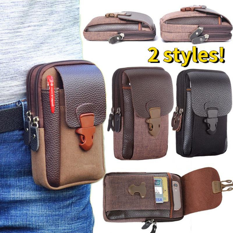Small Zipper Phone Bag Waist Bag Coin Purse