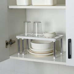 Retractable Kitchen Shelf for Dishes Seasonings Storage