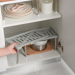 Retractable Kitchen Shelf for Dishes Seasonings Storage
