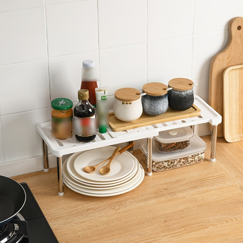 Retractable Kitchen Shelf for Dishes Seasonings Storage