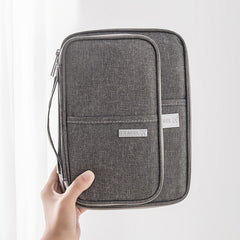 Canvas Travel Wallet & Family Passport Holder with Zipper