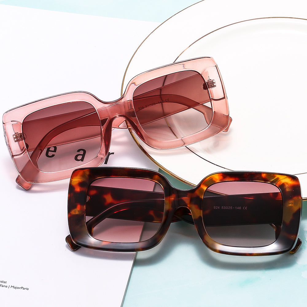 Square Polarized Sunglasses Gradient Glasses Driving UV400