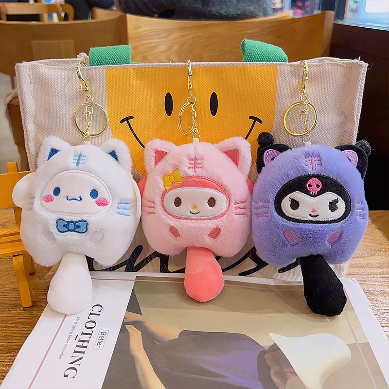 Plush Doll Keychain Couple Bag Ornament Halloween Christmas Decor