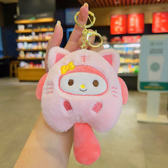 Plush Doll Keychain Couple Bag Ornament Halloween Christmas Decor