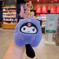 Plush Doll Keychain Couple Bag Ornament Halloween Christmas Decor