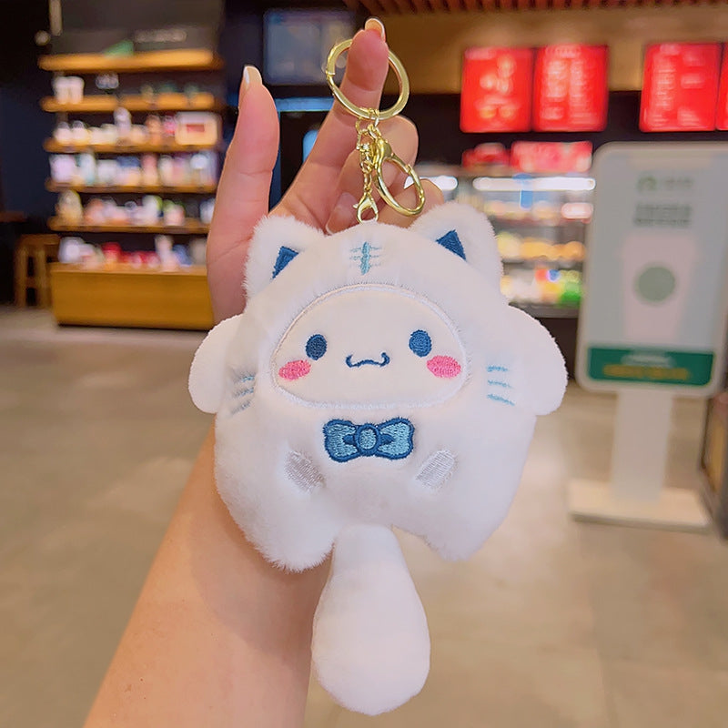 Plush Doll Keychain Couple Bag Ornament Halloween Christmas Decor