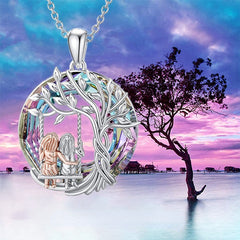 Colorful Life Tree Sister Necklace - Christmas Gift