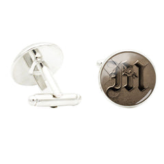 M Glass Gem Cufflinks for Men Suit Shirt Business Cuff Link Jewelry