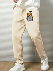 Bear X Ray Comfy Drawstring Joggers Men's Casual Loose Fit Pants