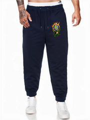 Men's Comfy Drawstring Joggers Loose Fit Stretch Pants