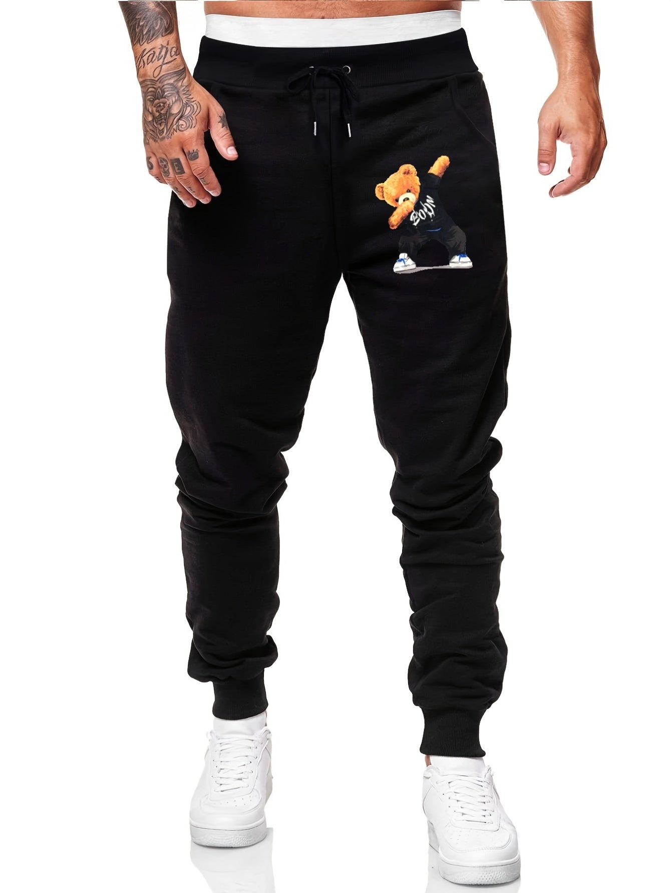 Swag Bear Comfy Drawstring Joggers Men s Casual Breathable Pants