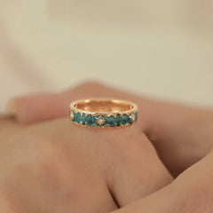Green Enamel Fairy Ring Craft Jewelry