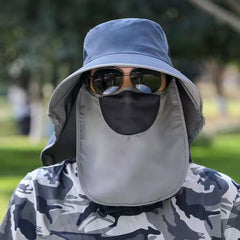 Sun Protection Bucket Hat for Fishing Detachable Casual Sun Hat