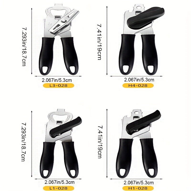3 in 1 Can Opener Kitchen Manual Bottle Opener Stainless Steel Jar Opener
