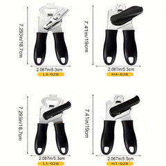 3 in 1 Can Opener Kitchen Manual Bottle Opener Stainless Steel Jar Opener