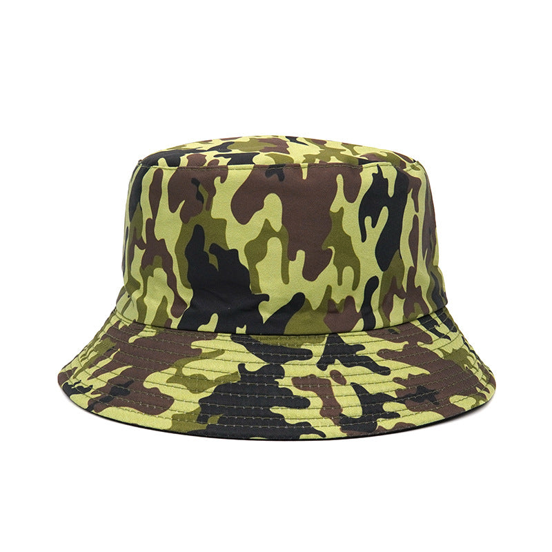 Unisex Camo Bucket Hat Lightweight Sunscreen Fisherman Cap
