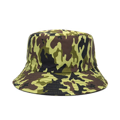 Unisex Camo Bucket Hat Lightweight Sunscreen Fisherman Cap