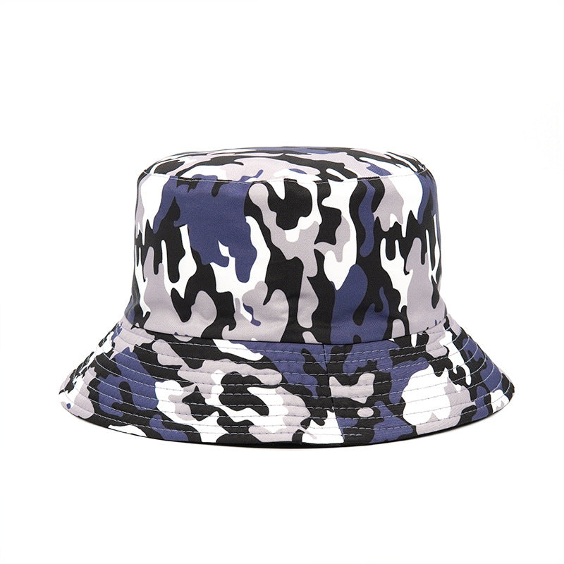 Unisex Camo Bucket Hat Lightweight Sunscreen Fisherman Cap