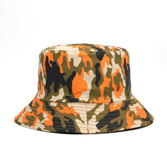 Unisex Camo Bucket Hat Lightweight Sunscreen Fisherman Cap